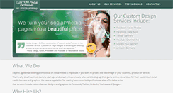 Desktop Screenshot of customfanpagedesigns.com