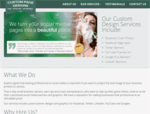 Tablet Screenshot of customfanpagedesigns.com